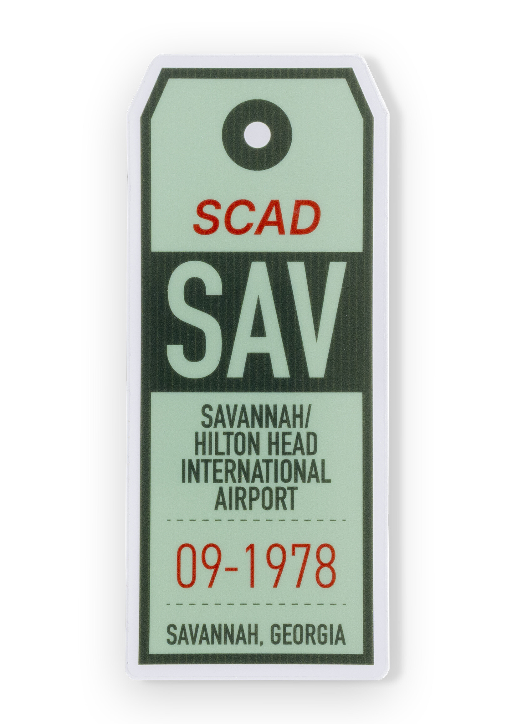 SCAD SCAD Destination SAV Clear Vinyl Bumper Sticker