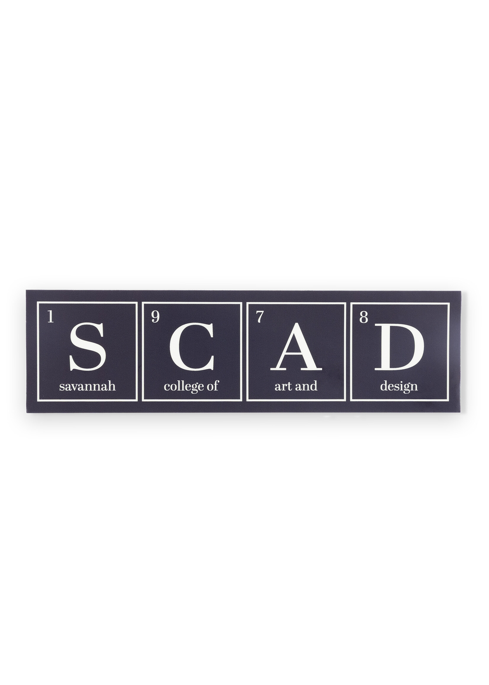 SCAD SCAD Scrabble Vinyl Bumper Sticker