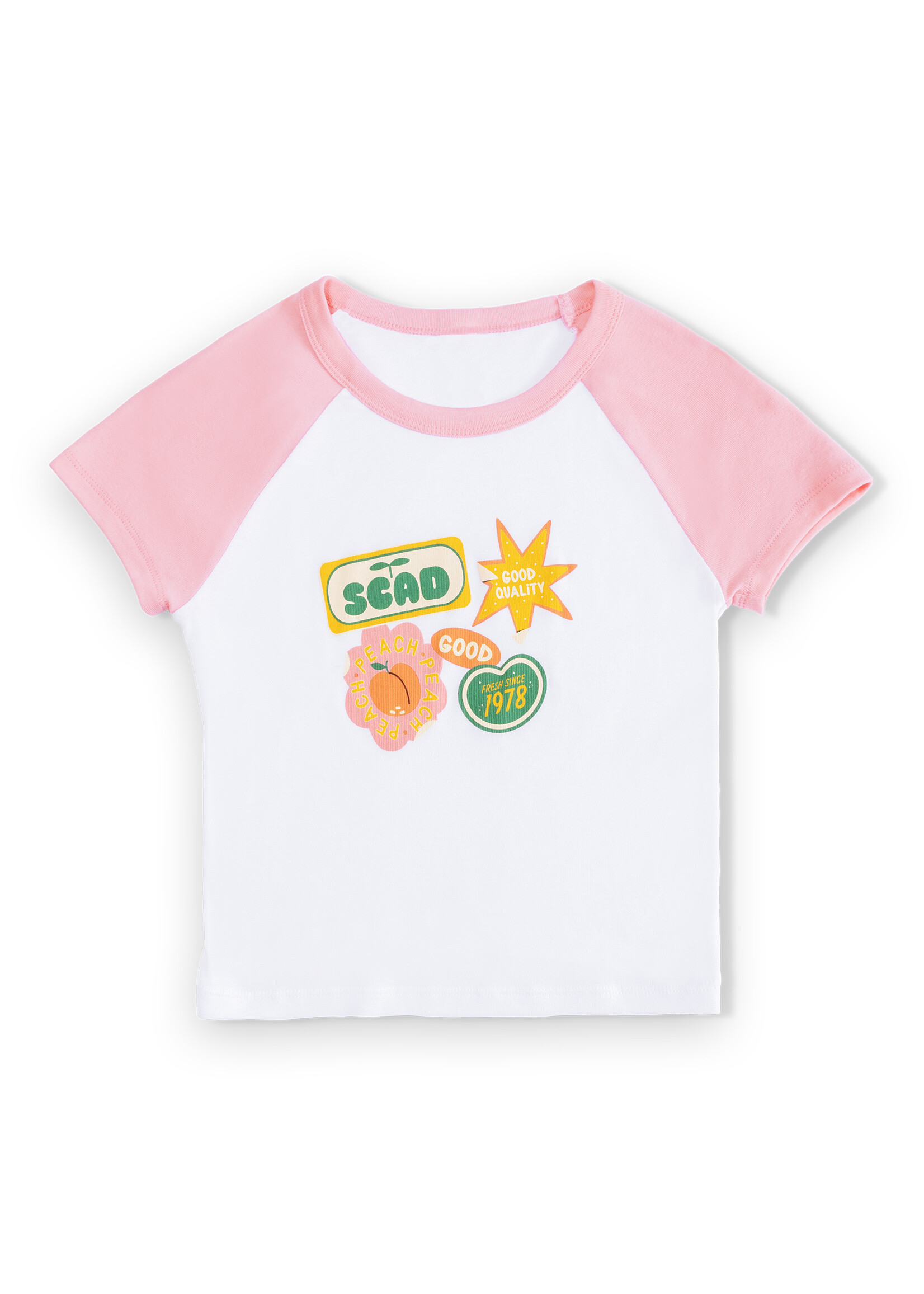 SCAD SCAD Farmer's Market Raglan Crop Top Pink