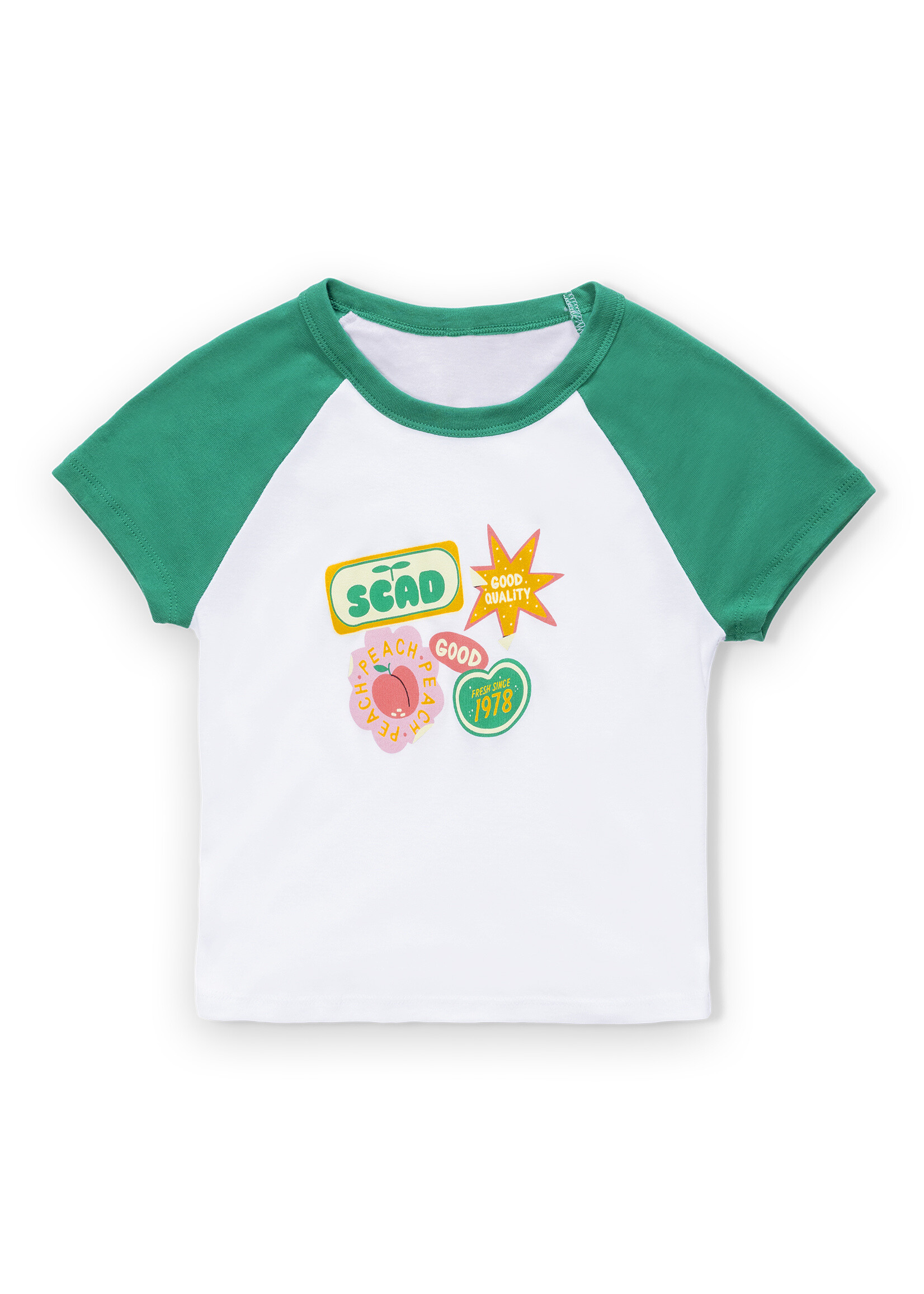 SCAD SCAD Farmer's Market Raglan Crop Top Green