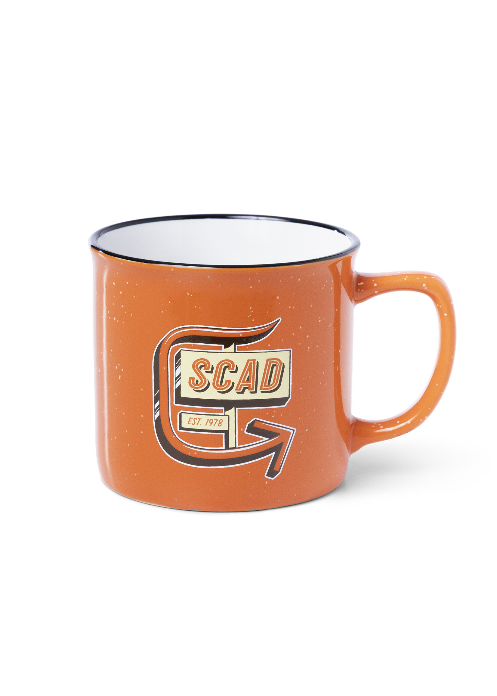 SCAD SCAD Drive Thru Mug Stoneware Orange
