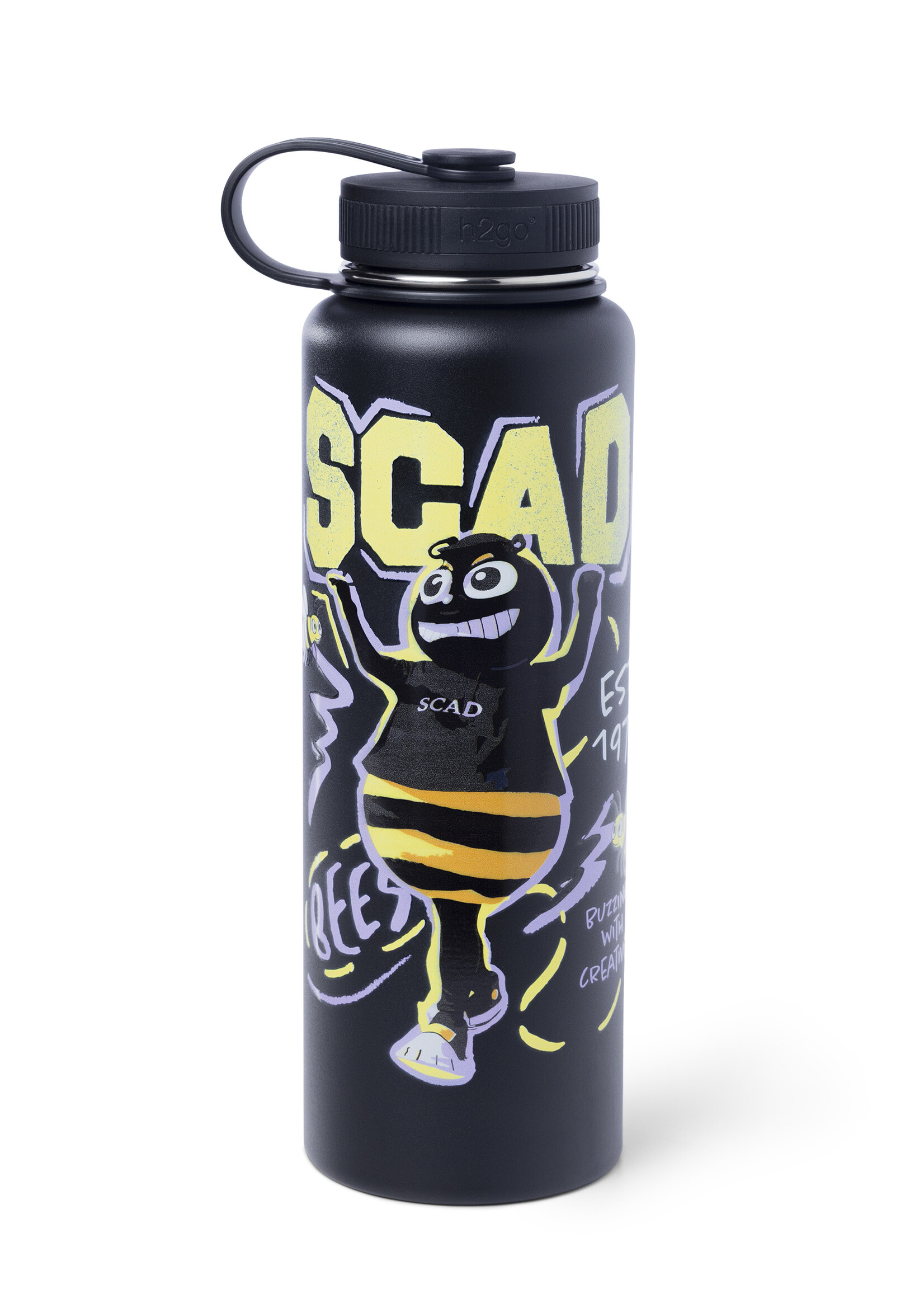 SCAD SCAD Art T Bee, SS Water Bottle Black