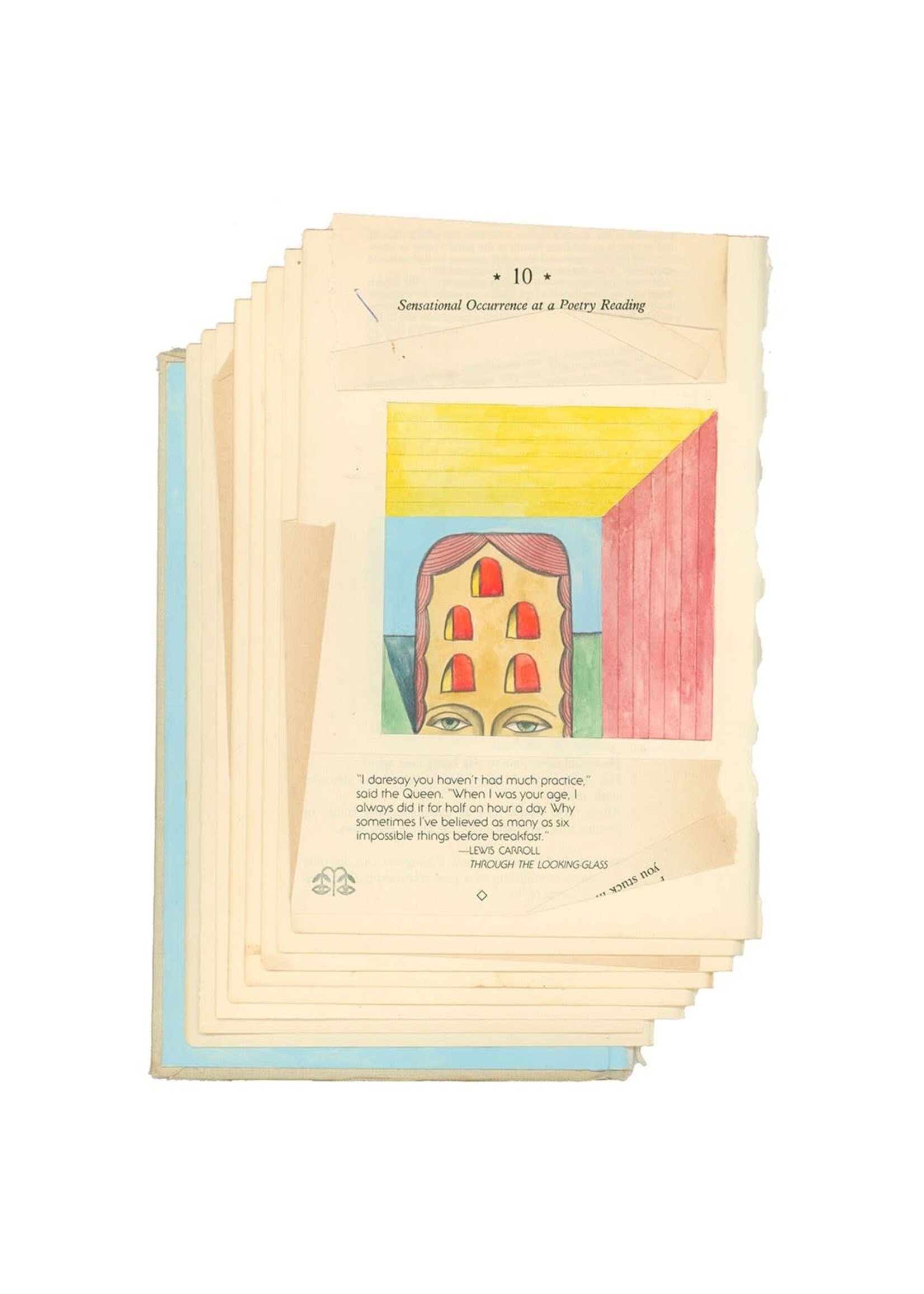 Michael Ezzell Illustrated Book Page- Matted