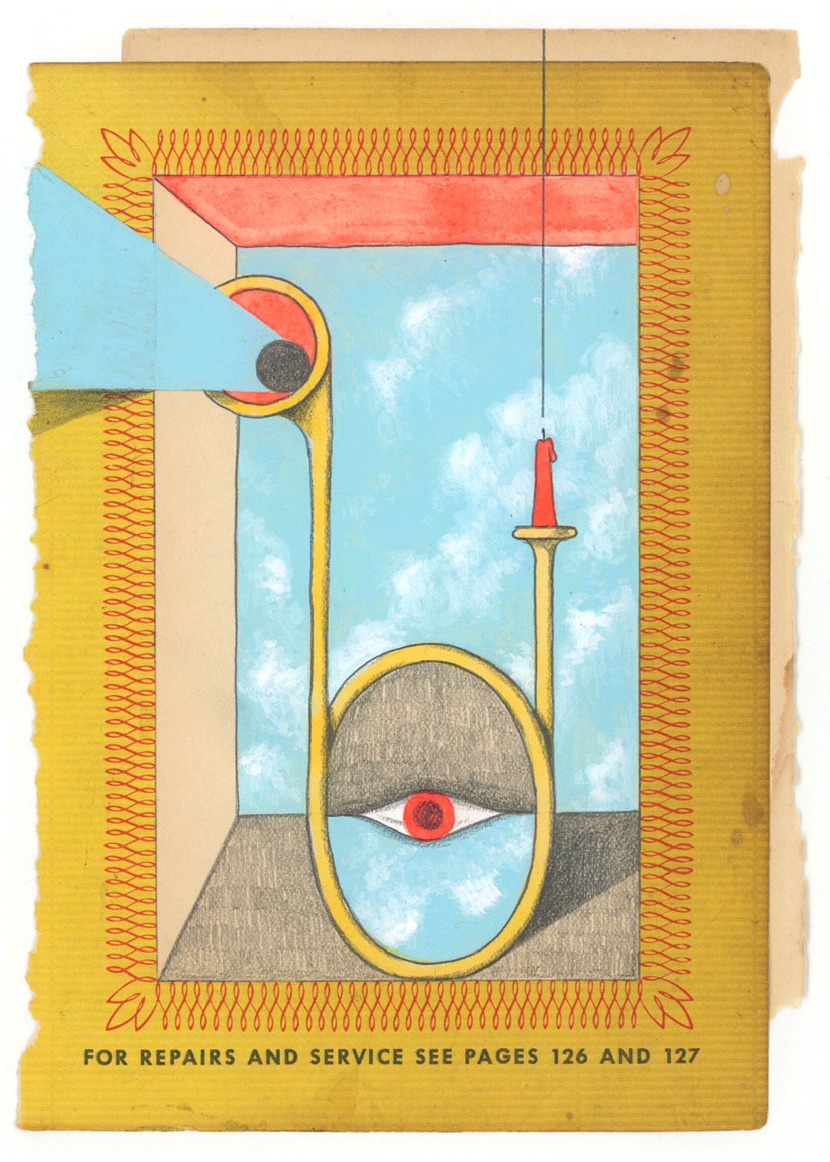 Michael Ezzell Illustrated Book Page- Matted