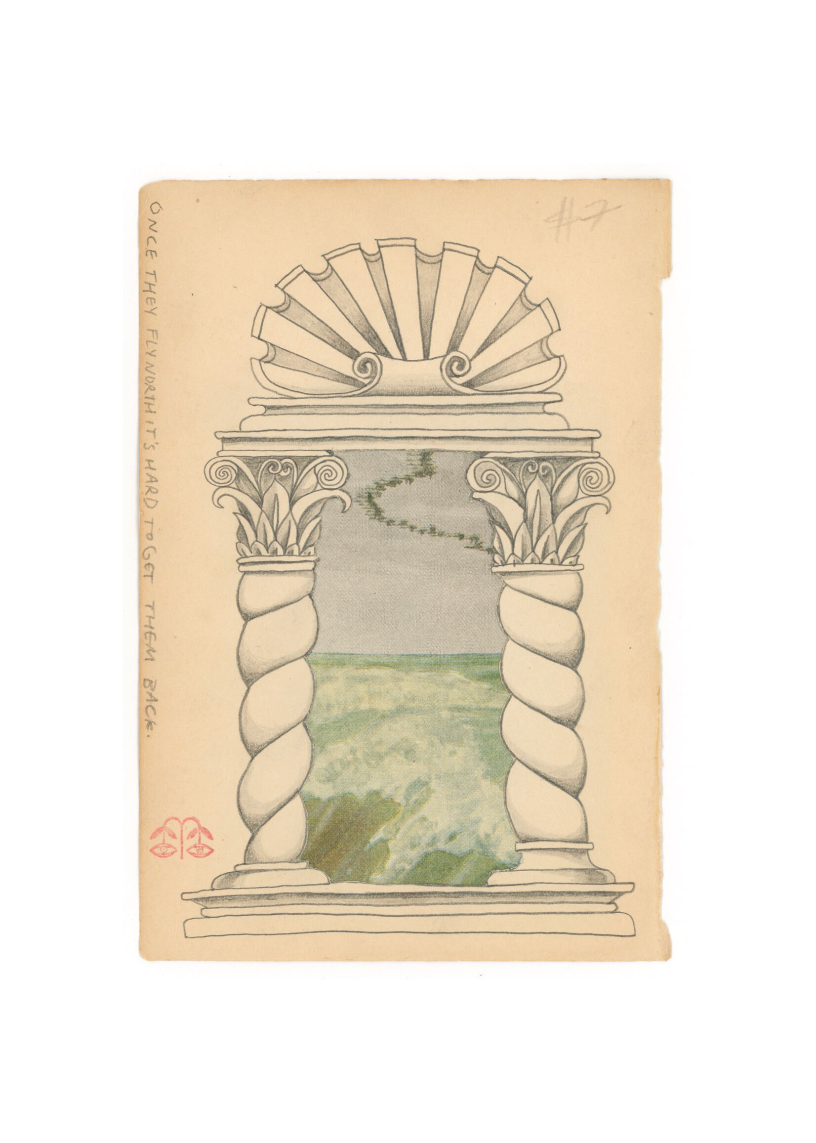 Michael Ezzell Illustrated Book Page- Matted