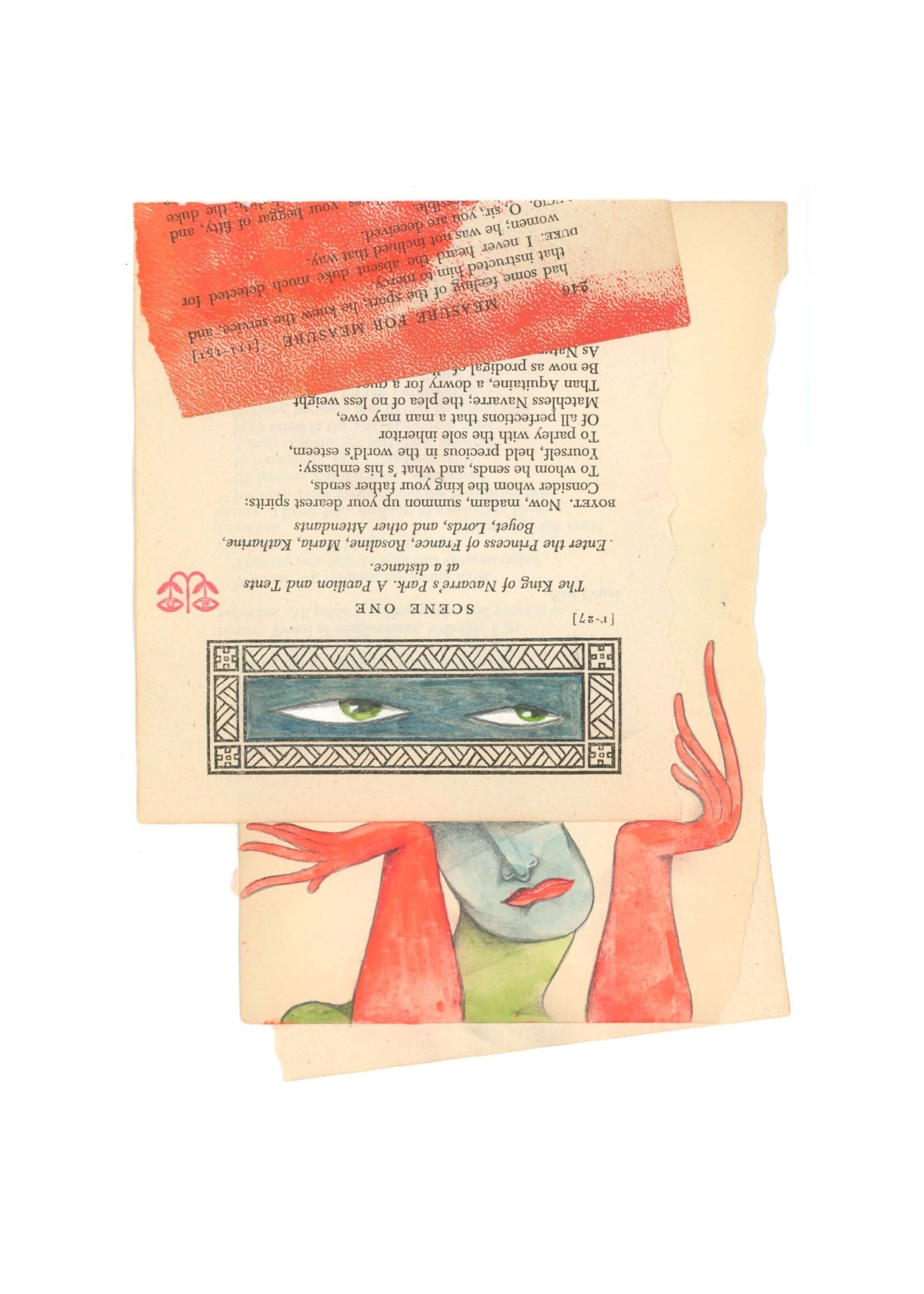 Michael Ezzell Illustrated Book Page- Matted