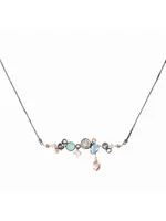 Allison Alane- “Greenwich: Gemstone Cluster Necklace”