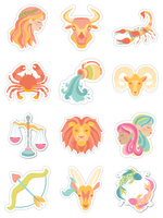 Sofia Munoz Zodiac Sign Sticker