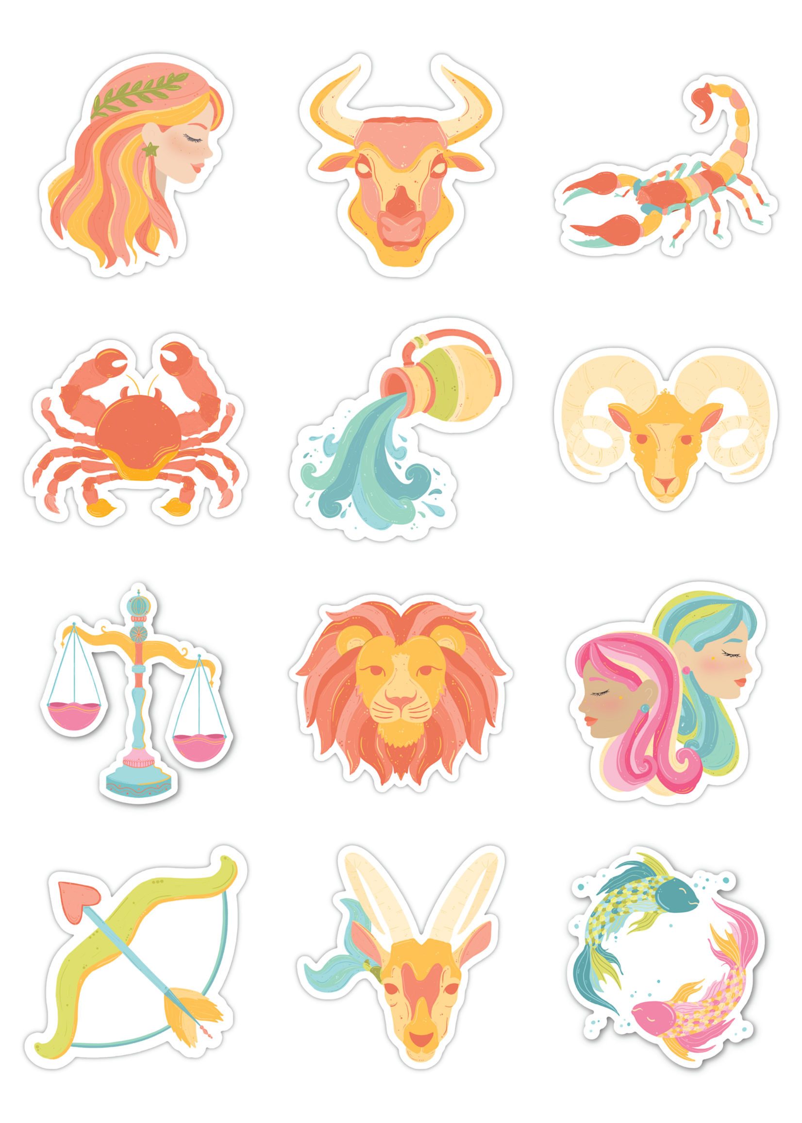 Sofia Munoz Zodiac Sign Sticker