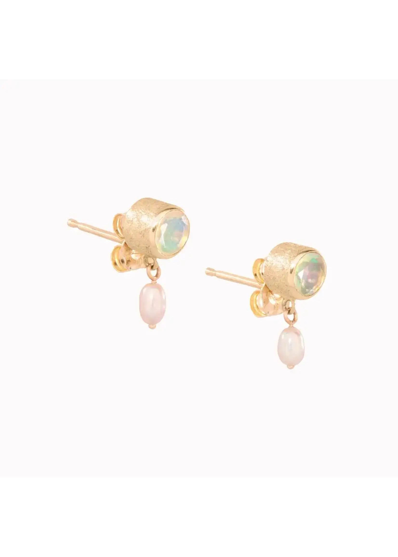 Allison Alane LA FLÂNERIE: Opal and Pearl Studs