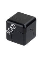 SCAD Type Wave, Black Fidget Cube Spinner - 1.2" square