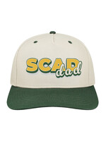 SCAD Dad Script, Forest Green and Cream Twill Cap - One Size