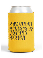 SCAD Grunge Block, Yellow Drink Koozie