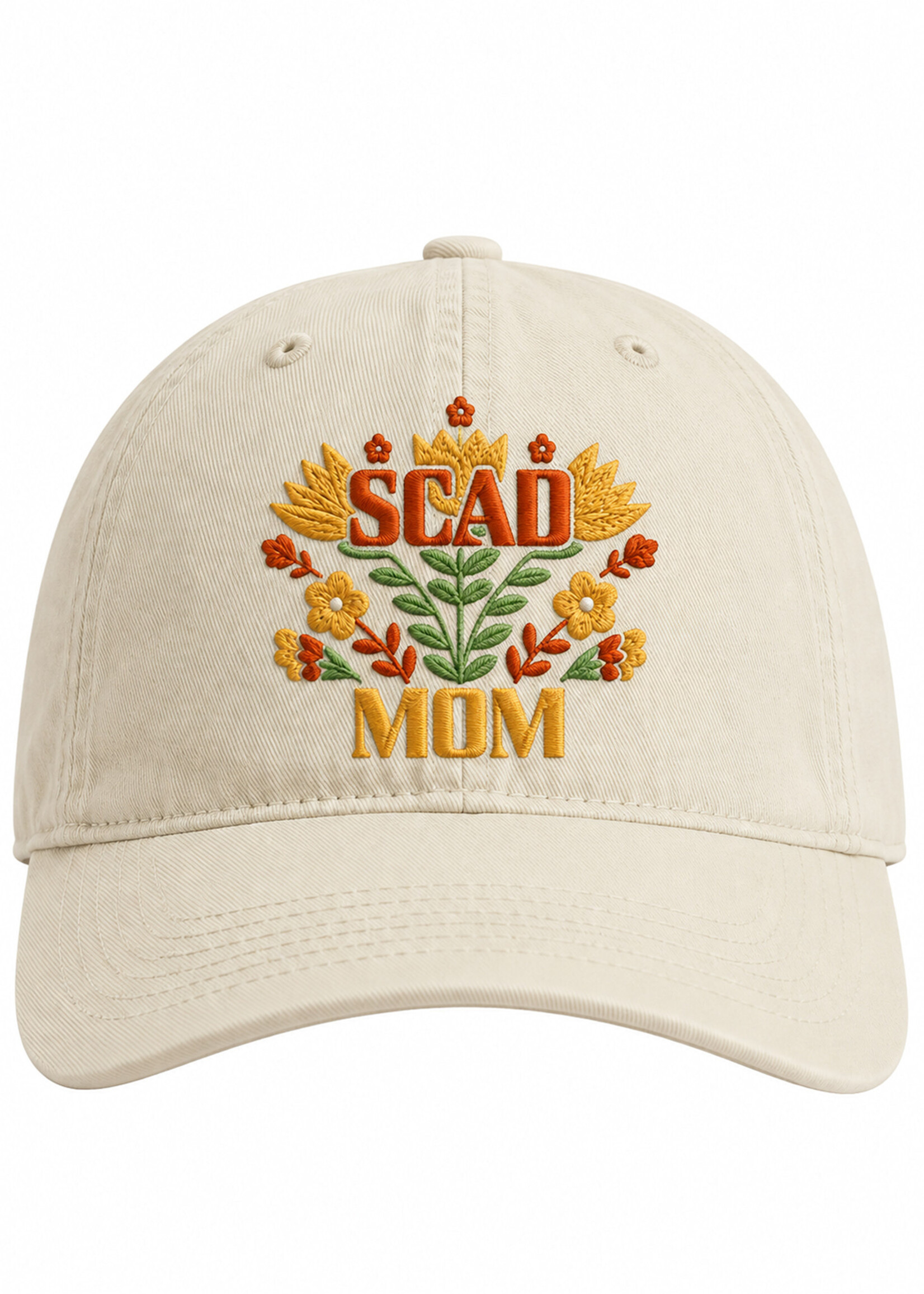 SCAD Full Bloom Mom, Natural Twill Cap