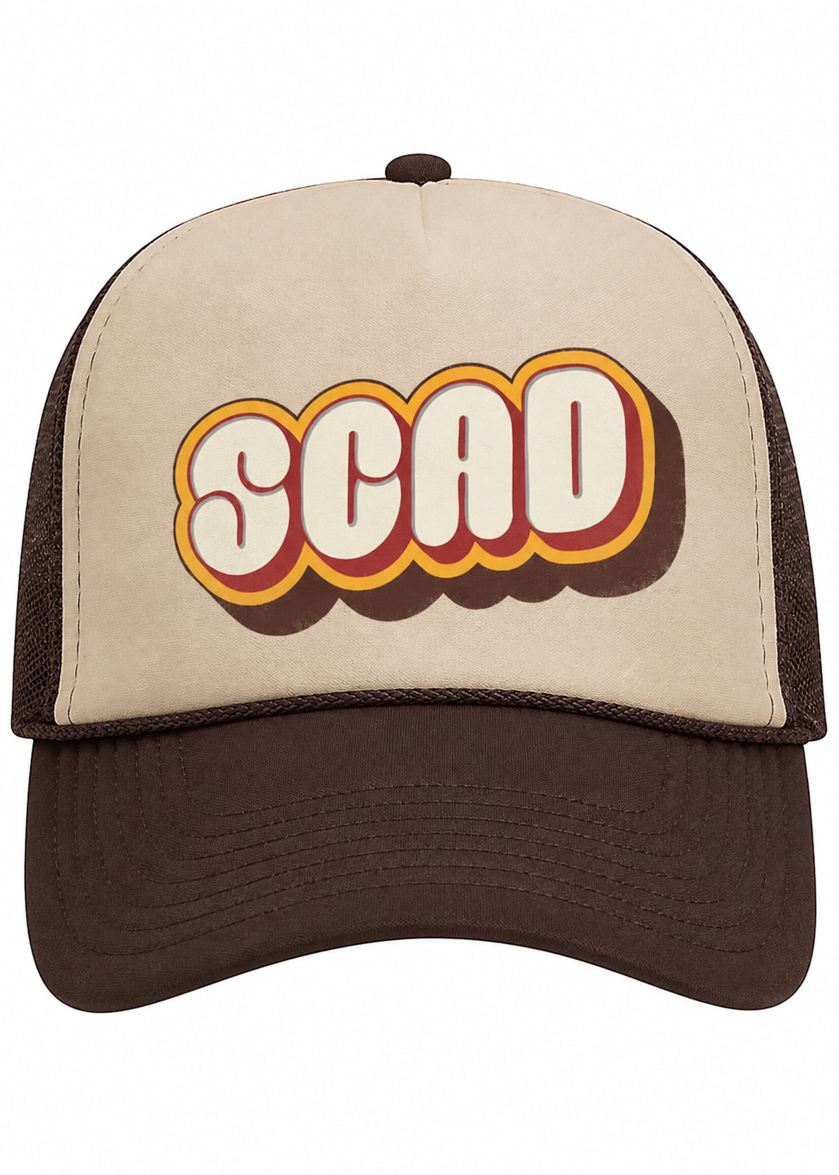 SCAD Shadowcore, Brown/Tan Trucker Cap