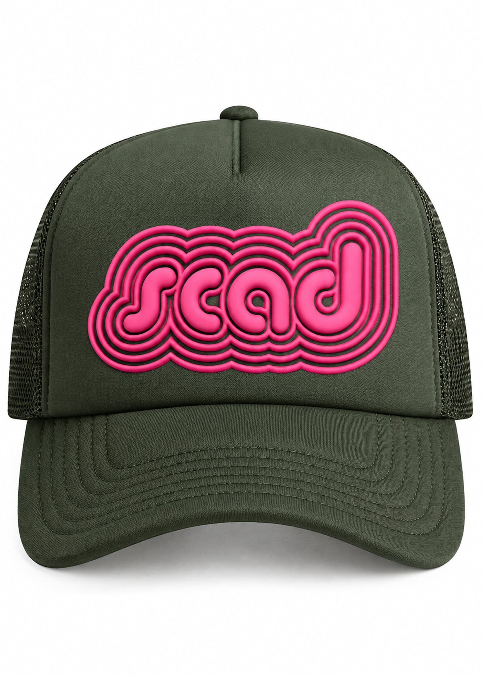 SCAD SCAD Retro Ripple, Olive Trucker Cap