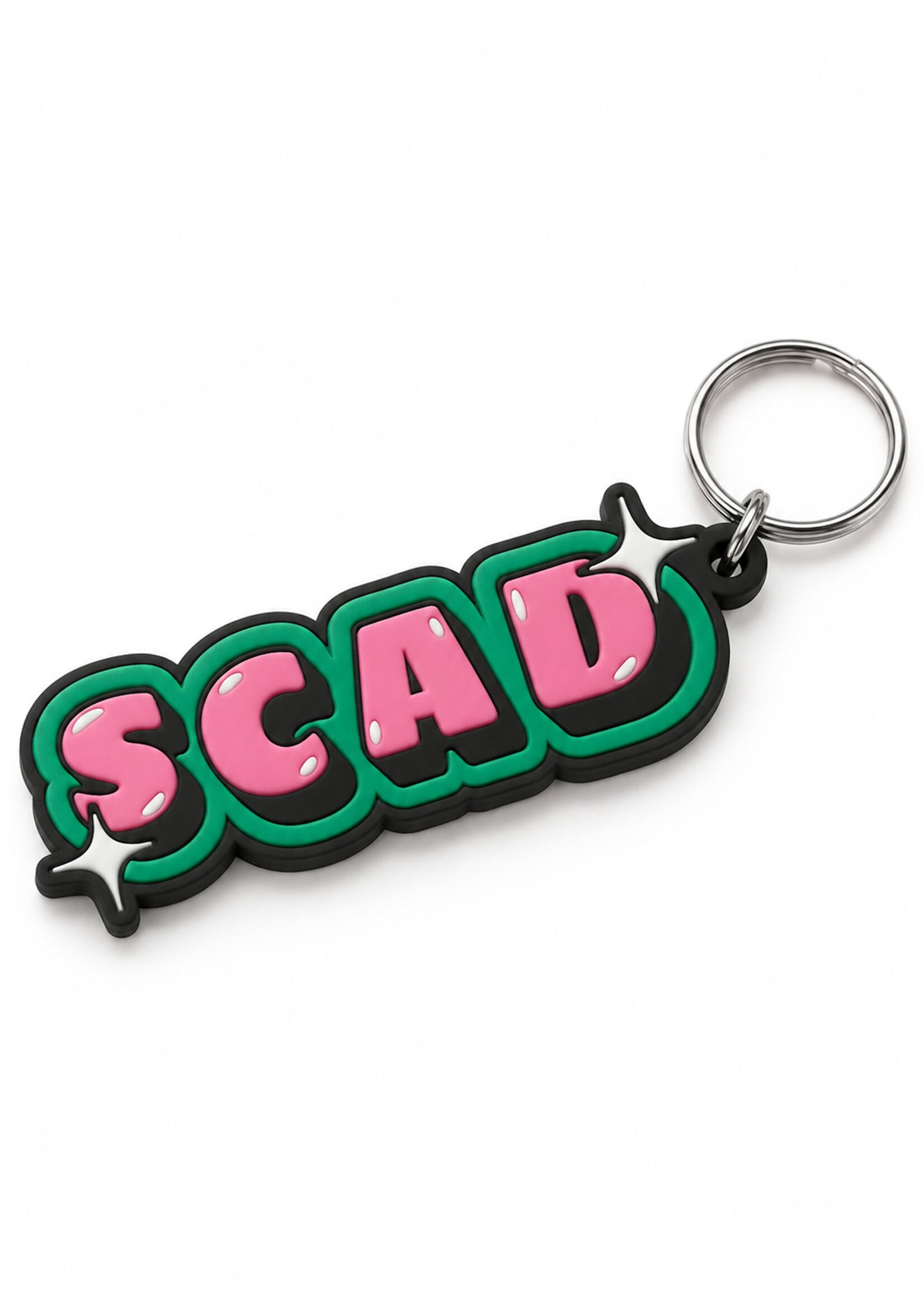SCAD Candy Bubble, PVC Rubber Keychain