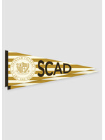 SCAD SCAD Crest Yellow Stripe Large Pennant