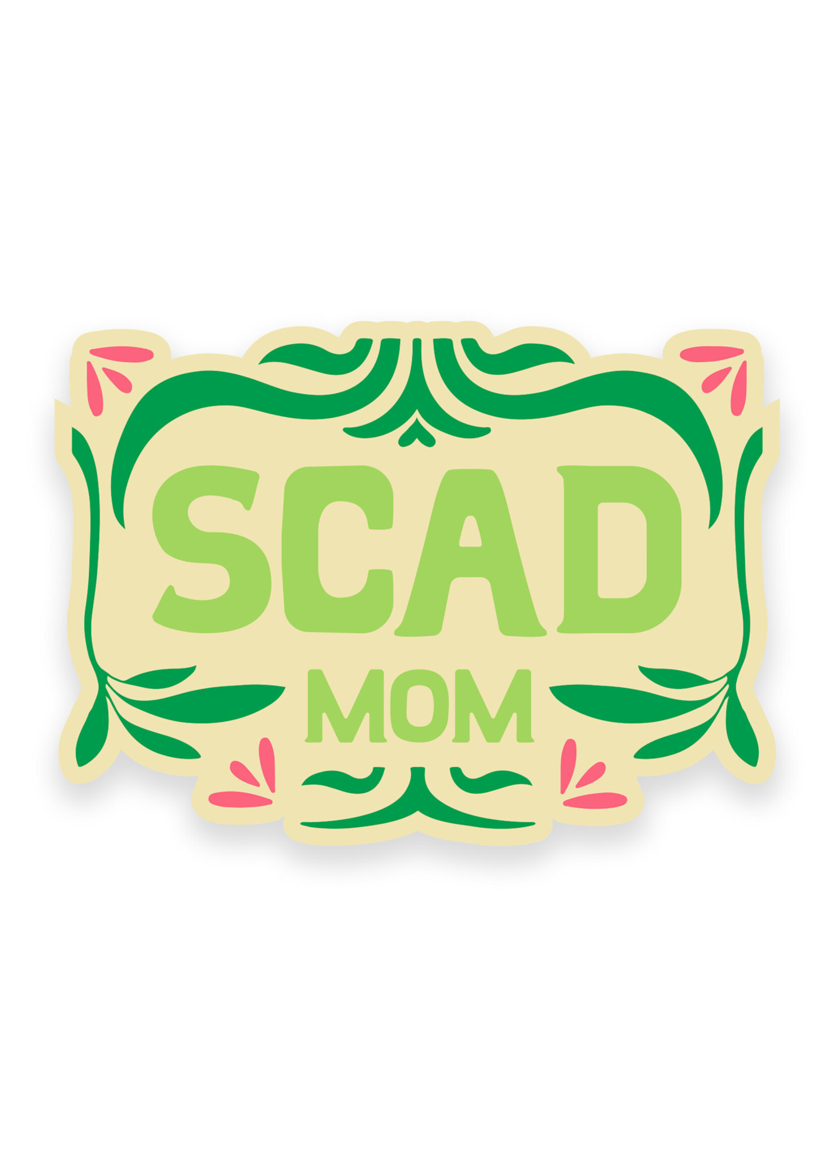 SCAD SCAD Flower Bud Mom, Vinyl Bumper Sticker