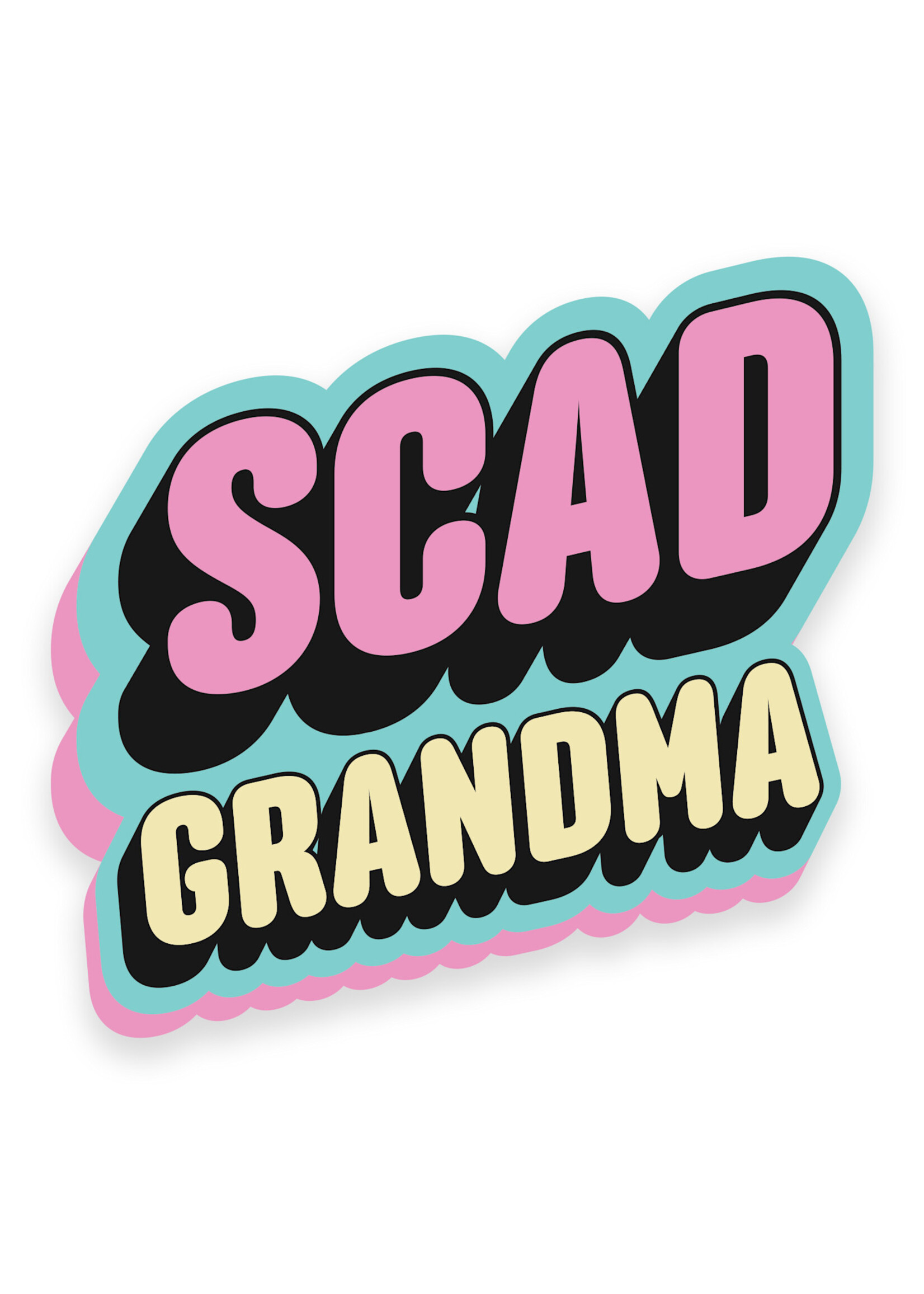 SCAD SCAD Grandma, Vinyl Bumper Sticker