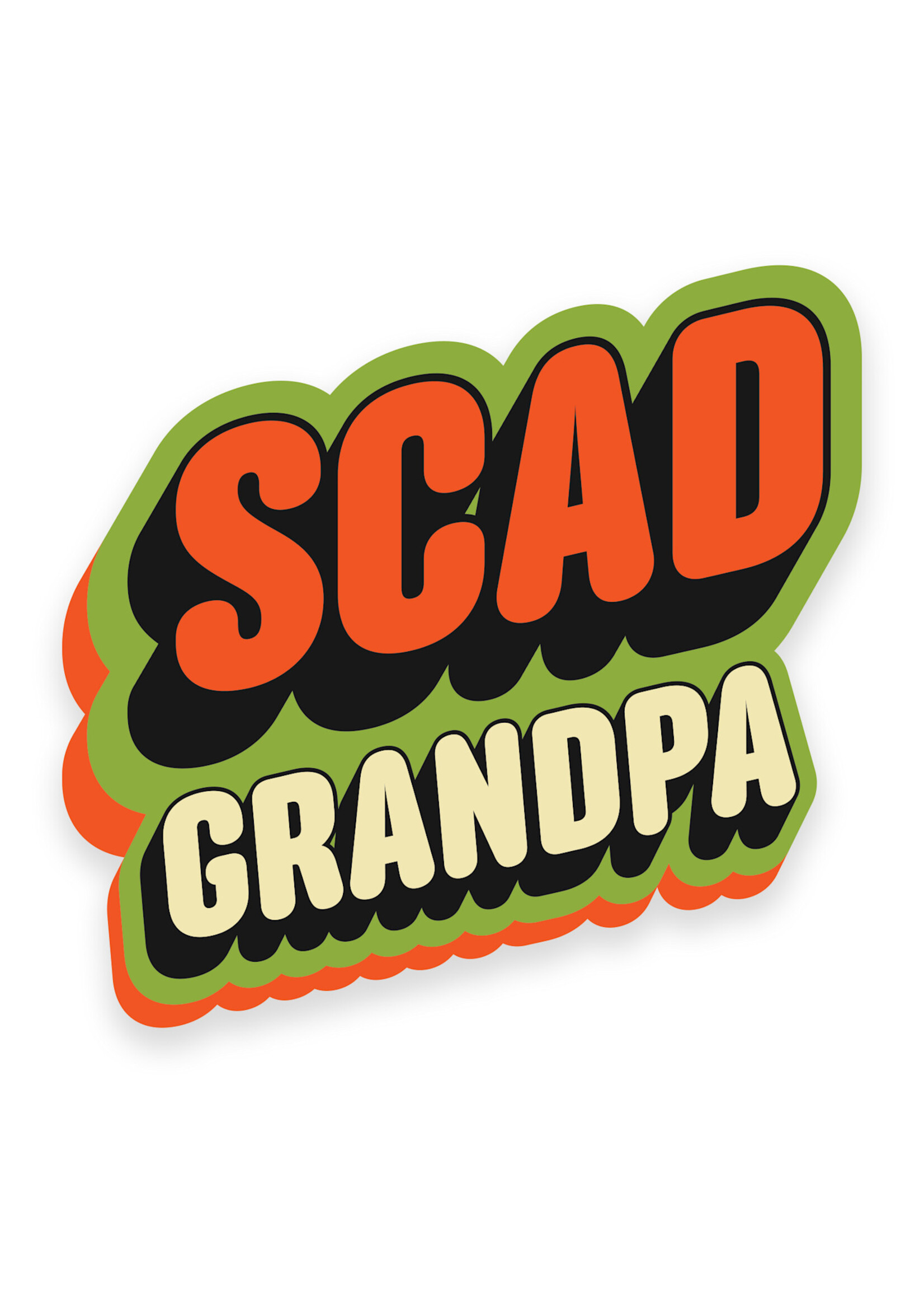 SCAD SCAD Grandpa, Vinyl Bumper Sticker