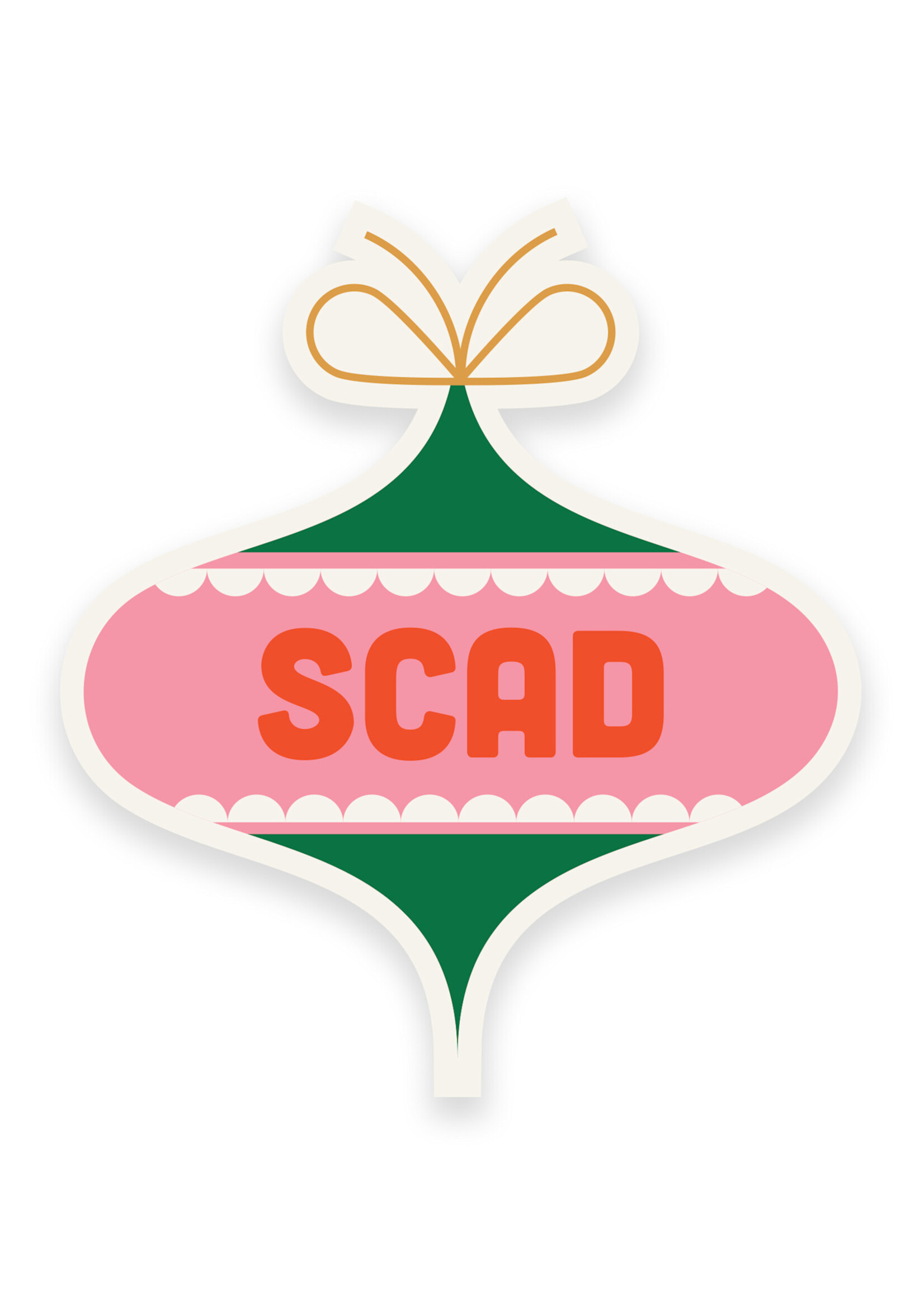 SCAD SCAD Ornament Pop, Vinyl Bumper Sticker