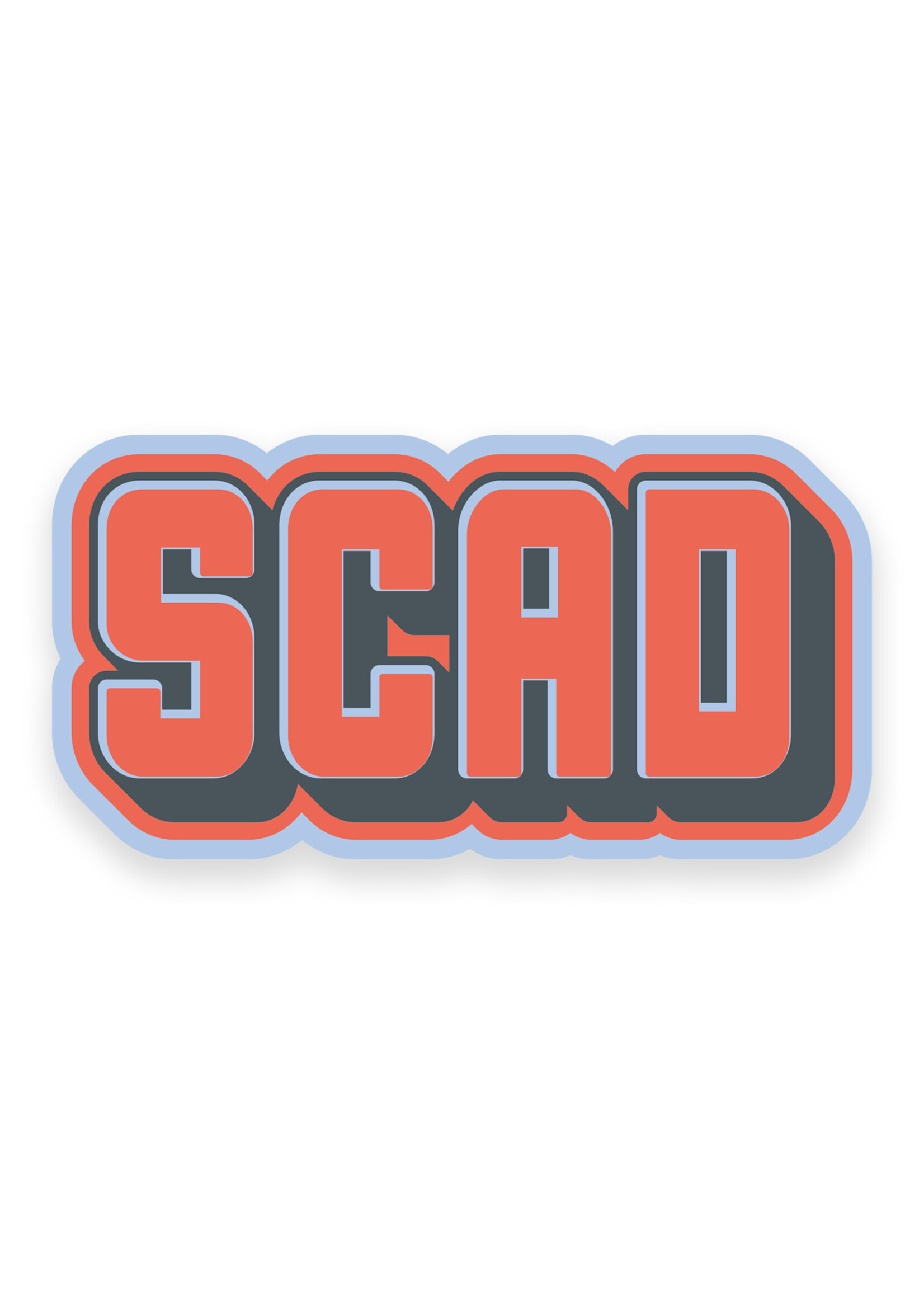 SCAD SCAD Squad Block, Vinyl Bumper Sticker