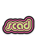 SCAD SCAD Retro Ripple, Vinyl Bumper Sticker