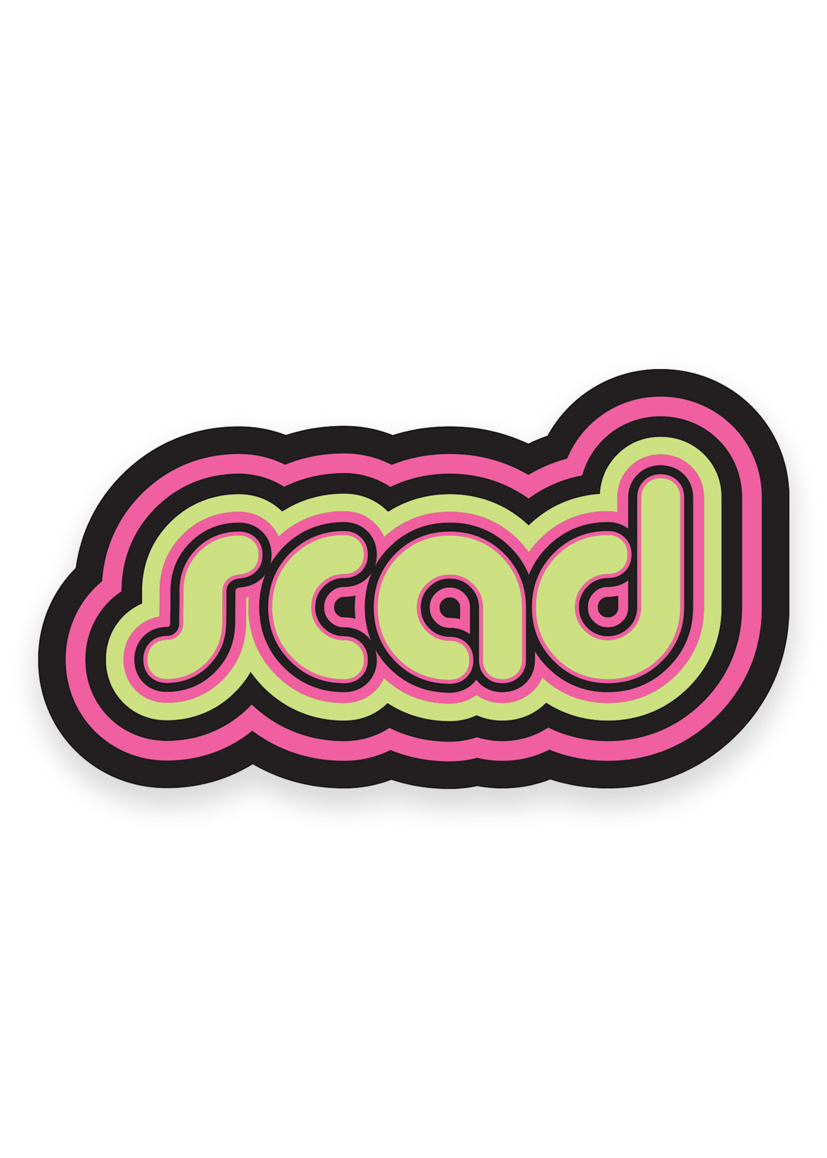 SCAD SCAD Retro Ripple, Vinyl Bumper Sticker