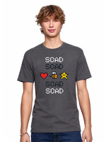 SCAD 8-Bit Icons, Adult Unisex T-Shirt – Asphalt