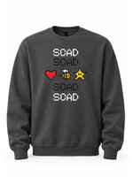 SCAD 8-Bit Icons, Adult Pullover Sweatshirt, Charcoal/Heather