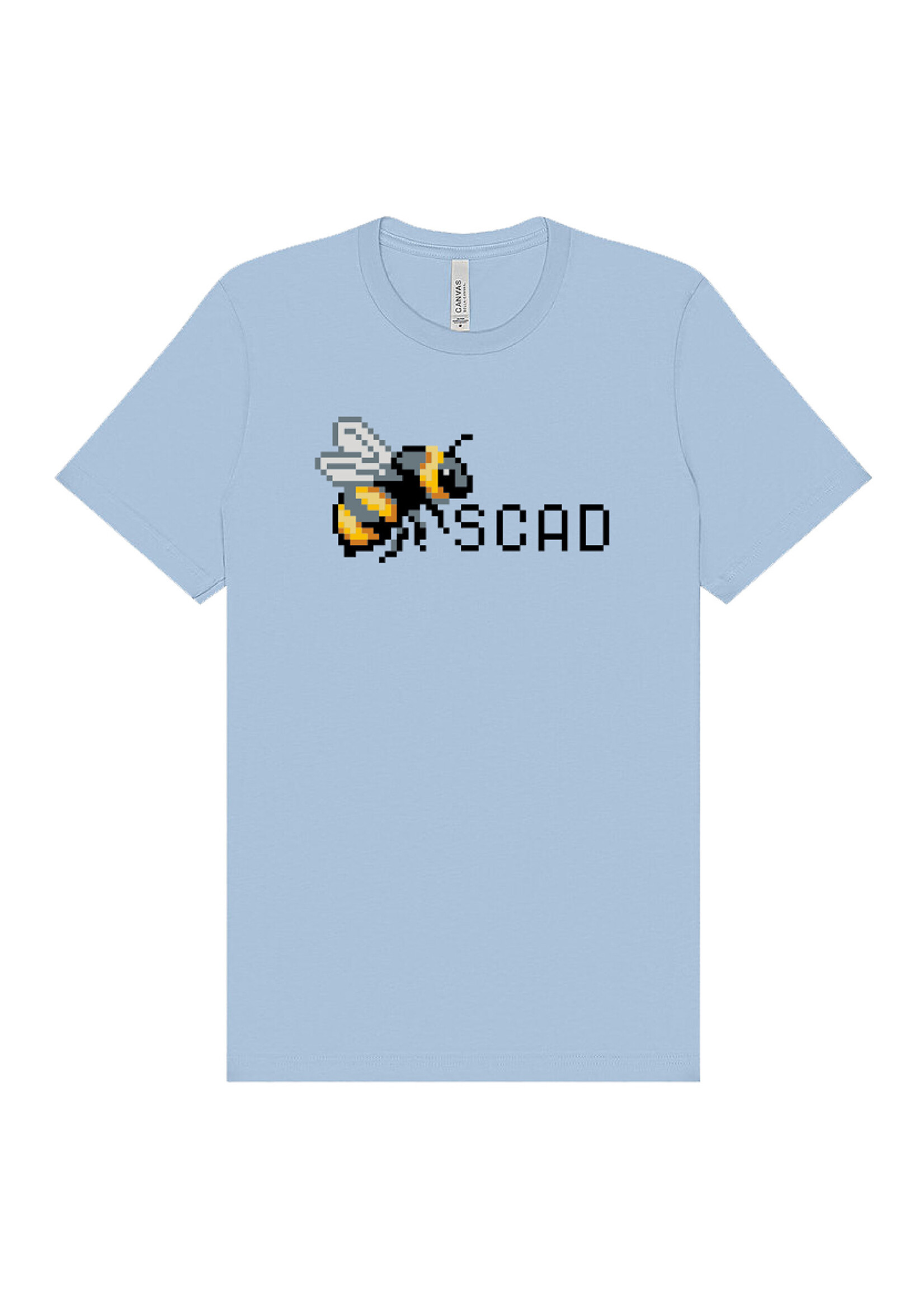 SCAD Bee Bit, Adult Unisex T-Shirt – Baby Blue