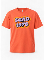 SCAD Dot Pop, Adult Unisex T-Shirt Coral