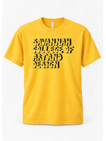 SCAD Grunge Block, Adult Unisex T-Shirt – Yellow