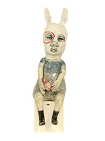 Ashley Benton Bandit Doubled Down For Love, Seated Sculpture