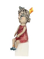 Ashley Benton Ruth Travels By Kite, Seated Sculpture