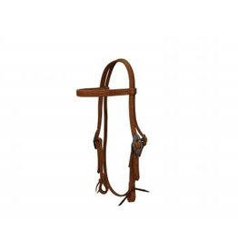 210838 Brow Headstall, Floral Cart Buckle