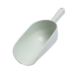 Small Plastic Feed Scoop, white