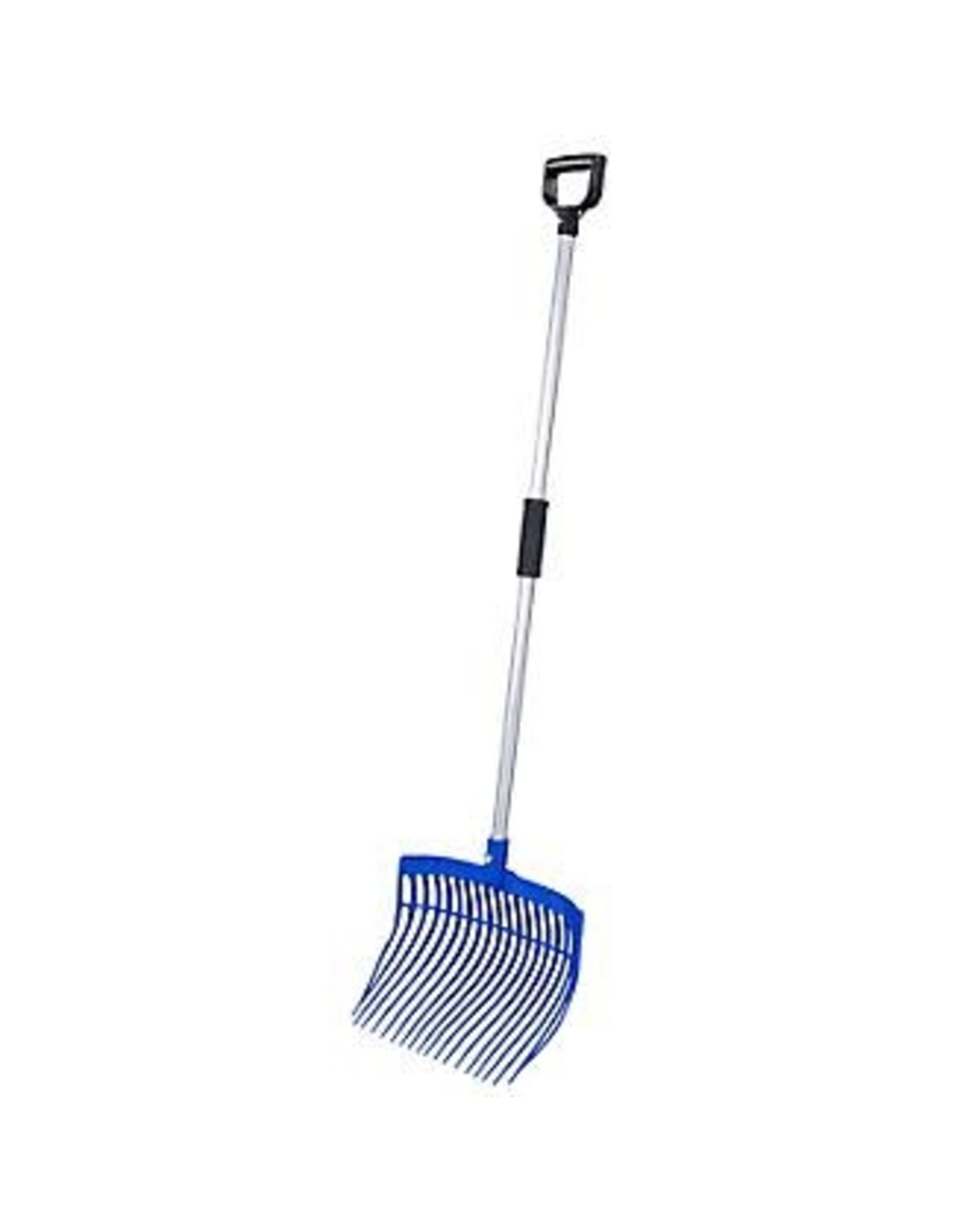 Super Tuff Stall Fork Rake Flexible Tines Aluminum Handle - Sweet