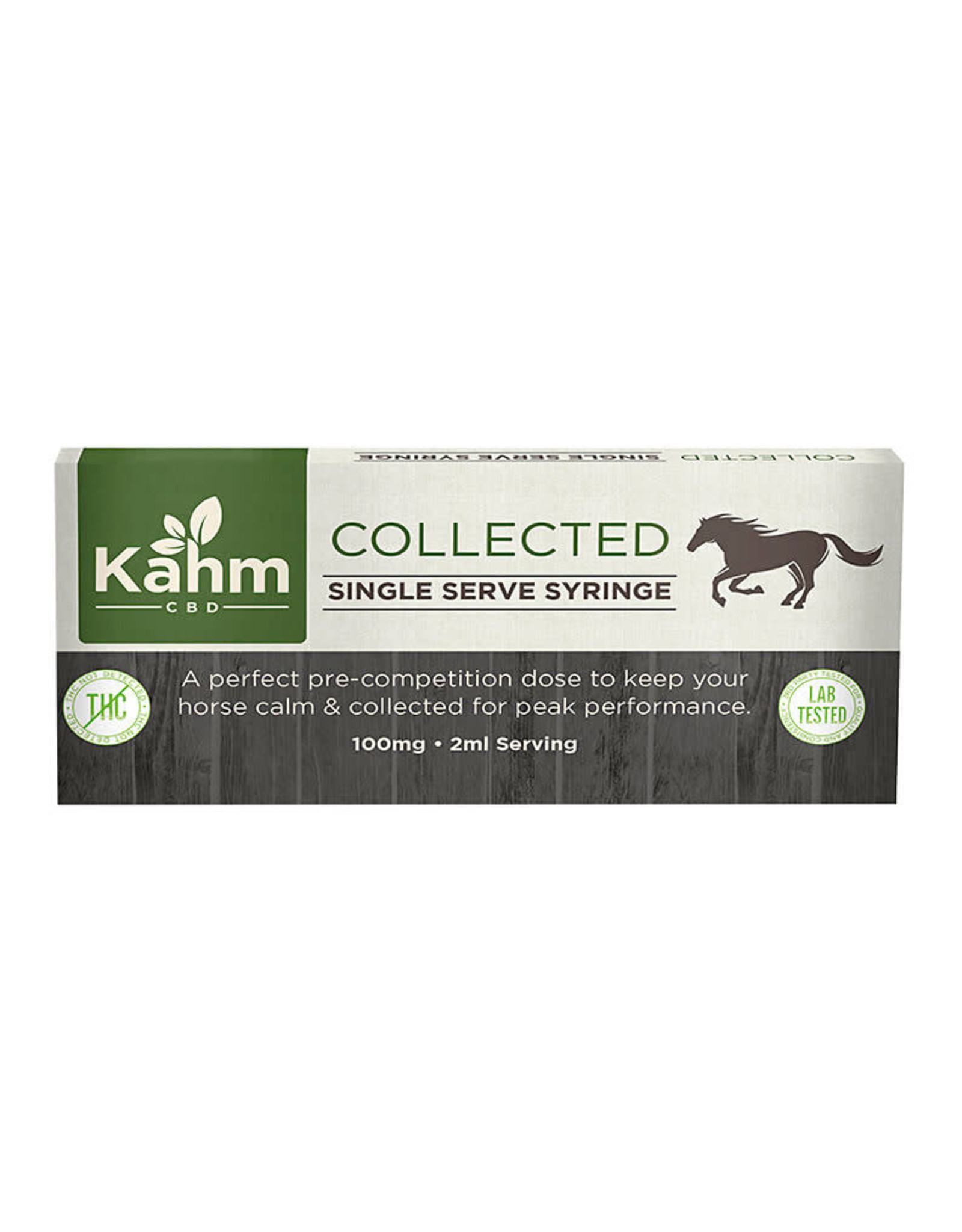 Kahm Collected 100mg CBD Equine Single Serve Syringe
