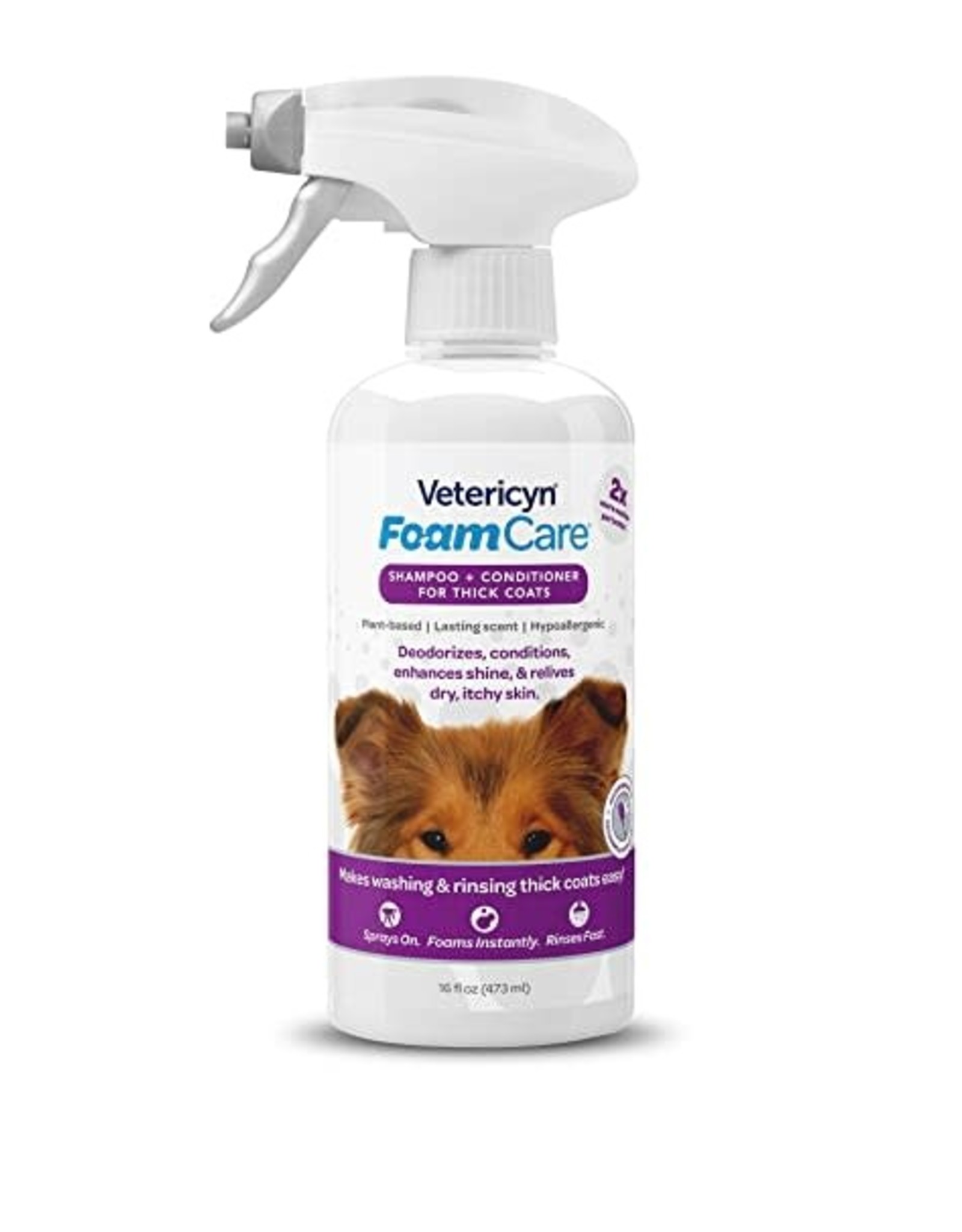 Vetericyn Vetericyn Foamcare Pet Heavy Coat Shampoo 16oz