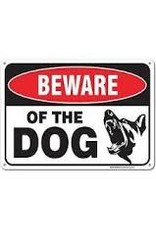 Beware of the Dog Aluminum Sign