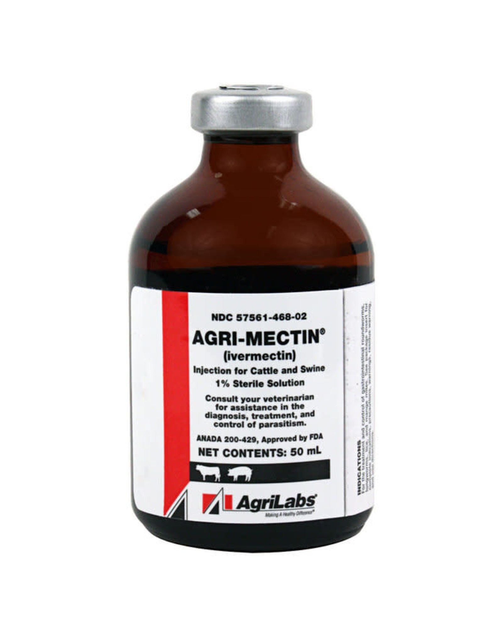 Agri-Mectin Cattle/Swine Injection 50-ML