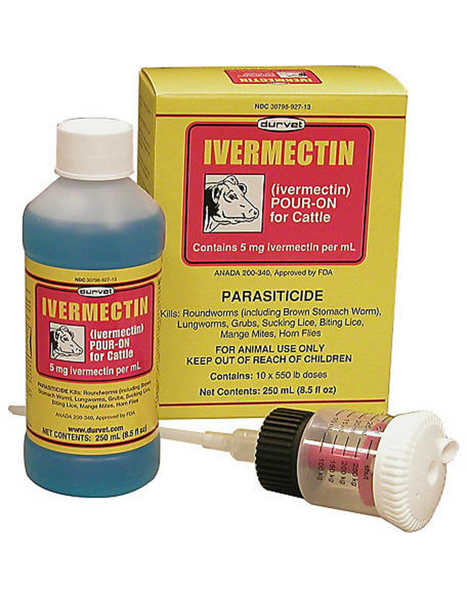 Ivermectin Pour On Cattle Wormer 250ML Agri-Mectin