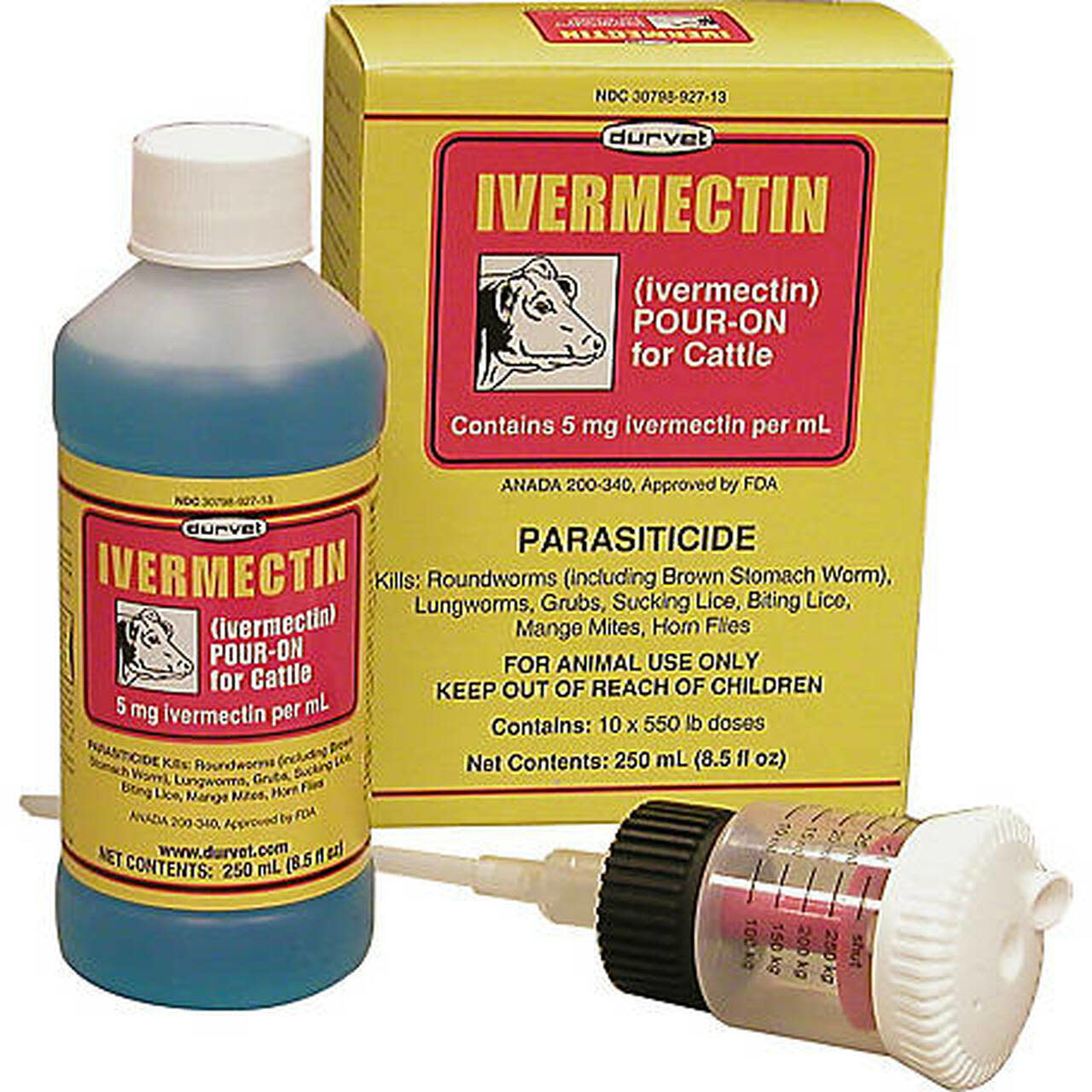 Ivermectin Pour On Cattle Wormer 250ML AgriMectin Sweet Cypress
