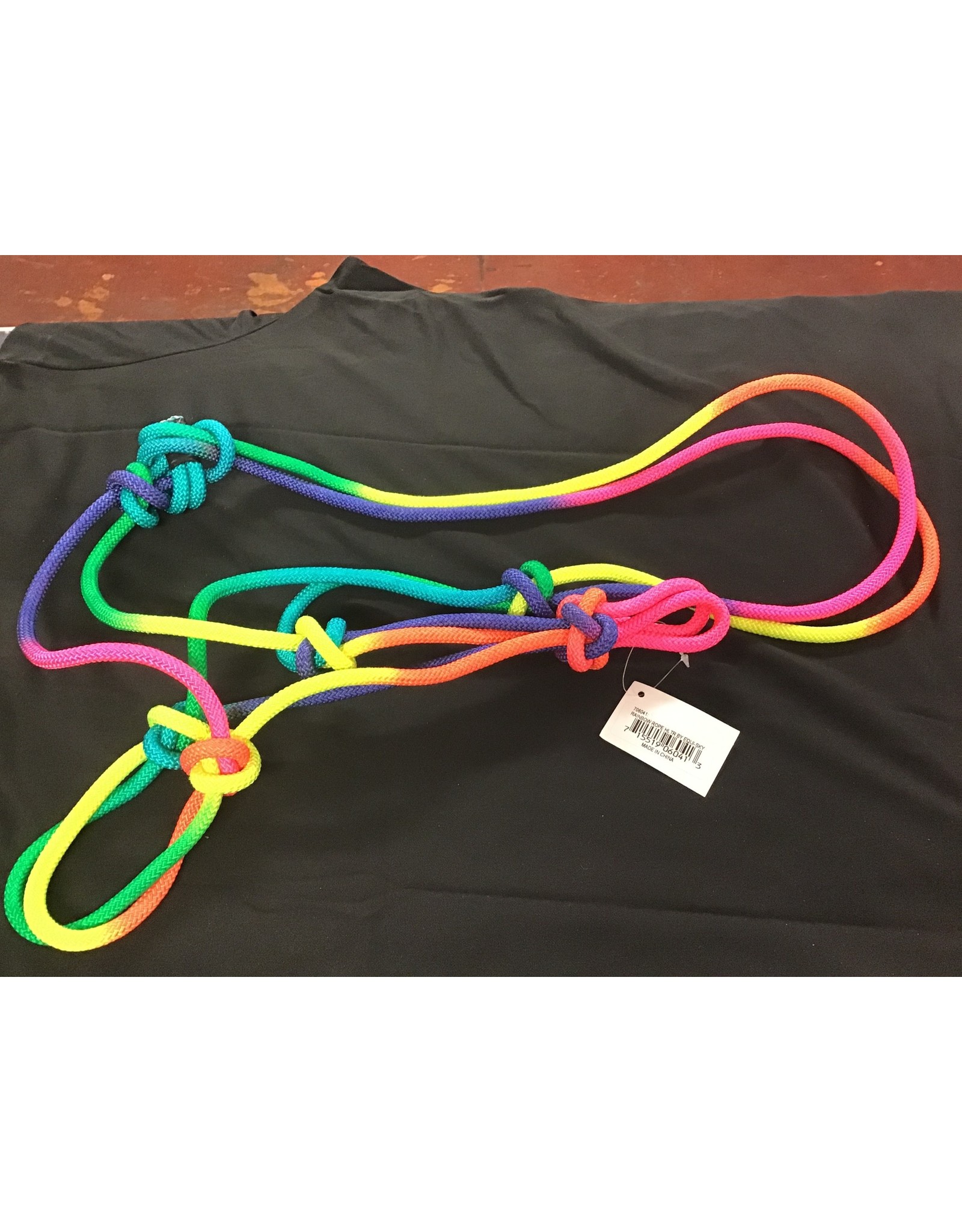 Partrade Rainbow Rope Halter Horse Size