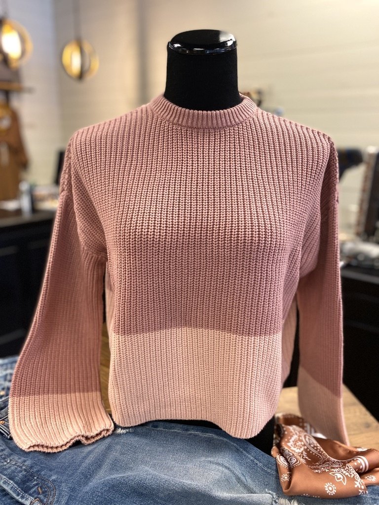 525 TWO TONED PULLOVER