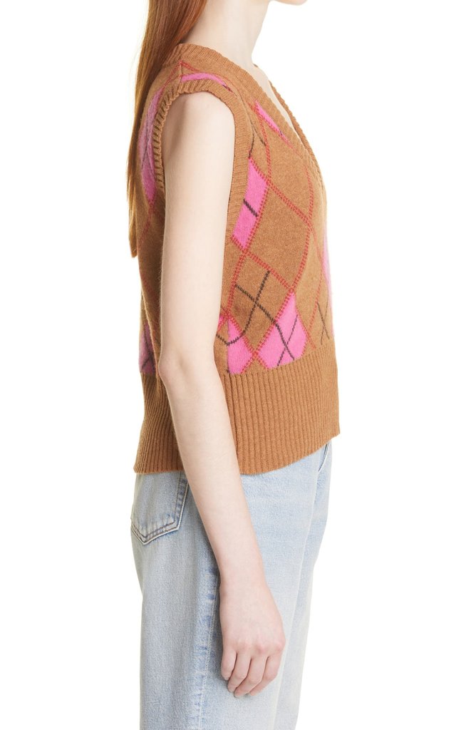 GANNI V-NECK VEST