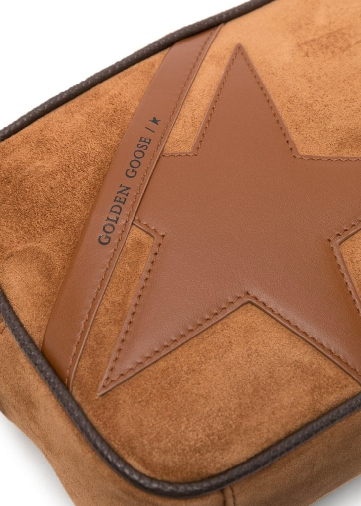 GOLDEN GOOSE STAR BAG SUEDE BODY SMOOTH LEATHER STAR