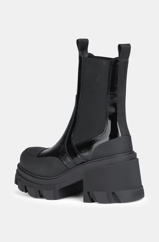 GANNI  CLEATED HEELED MID CHELSEA BOOT